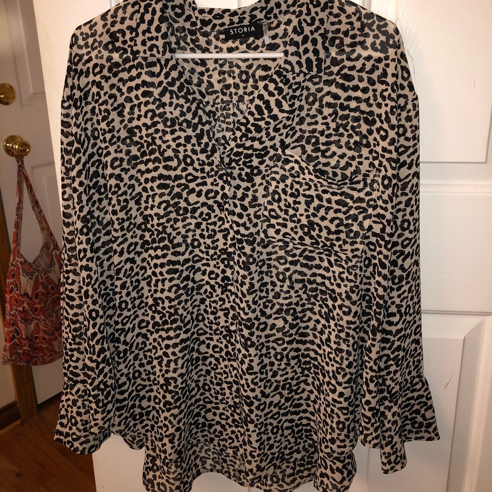 Leopard blouse
